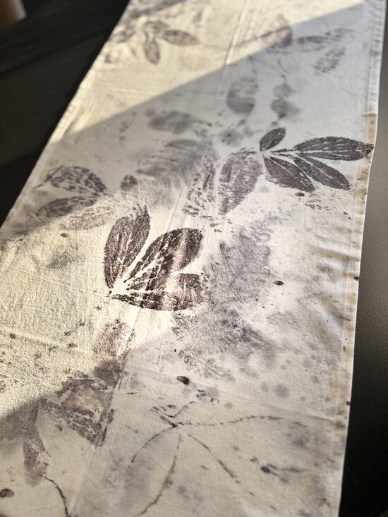 Eco-Printed Table Runners
