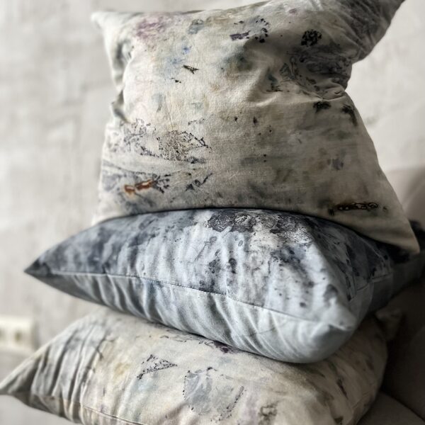 ecoprinted pillows